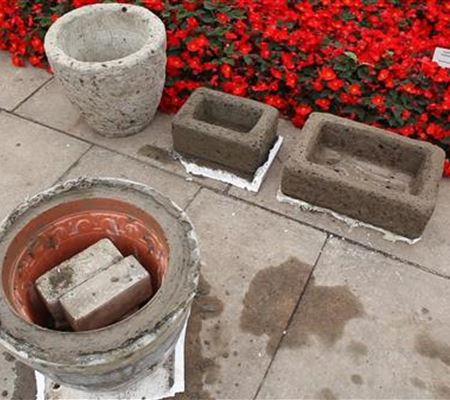 Blumengefässe - Herstellen aus Beton Blumengefässe - Herstellen aus Beton