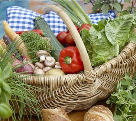 Das Pflanzen von Gemüse 